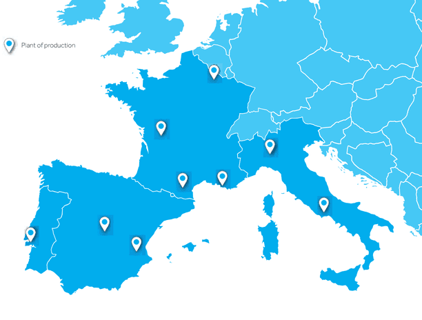BMI production plants across Europe